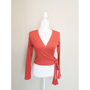 4 for $25 🌈 Wrap Crop Top w/ Tie